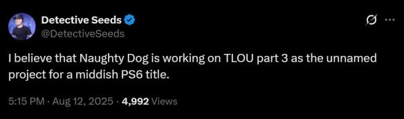 要等到2030年！曝《最后生还者3》在PS6世代中期推出(图1)