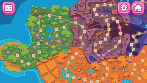 解谜新作《滑滑史莱姆》通过规划滑行路线找到出口(图1)