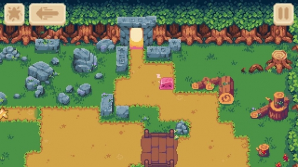 解谜新作《滑滑史莱姆》通过规划滑行路线找到出口(图2)