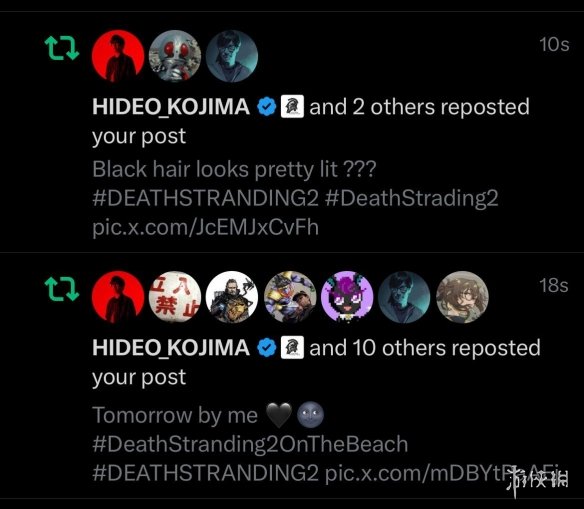 Coser获小岛秀夫转发超兴奋！直言:他看见了我的脚趾!(图2)