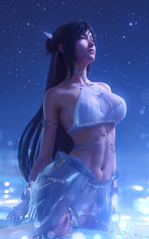 《最终幻想7RE》蒂法3D美图赏：与克劳德激情热吻！(图4)