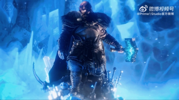 《战神5》雷神索尔1/3雕像公布：身材魁梧超霸气！(图8)