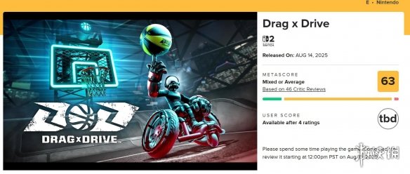 翻车了？NS2独占新作《拖曳＆突破》M站均分仅63分(图1)