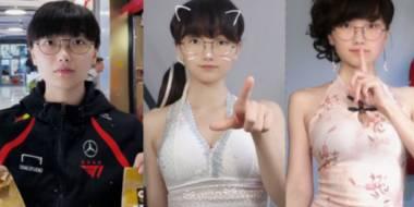 这辈子都想不到居然能在抖音上看到Faker穿黑丝跳舞...