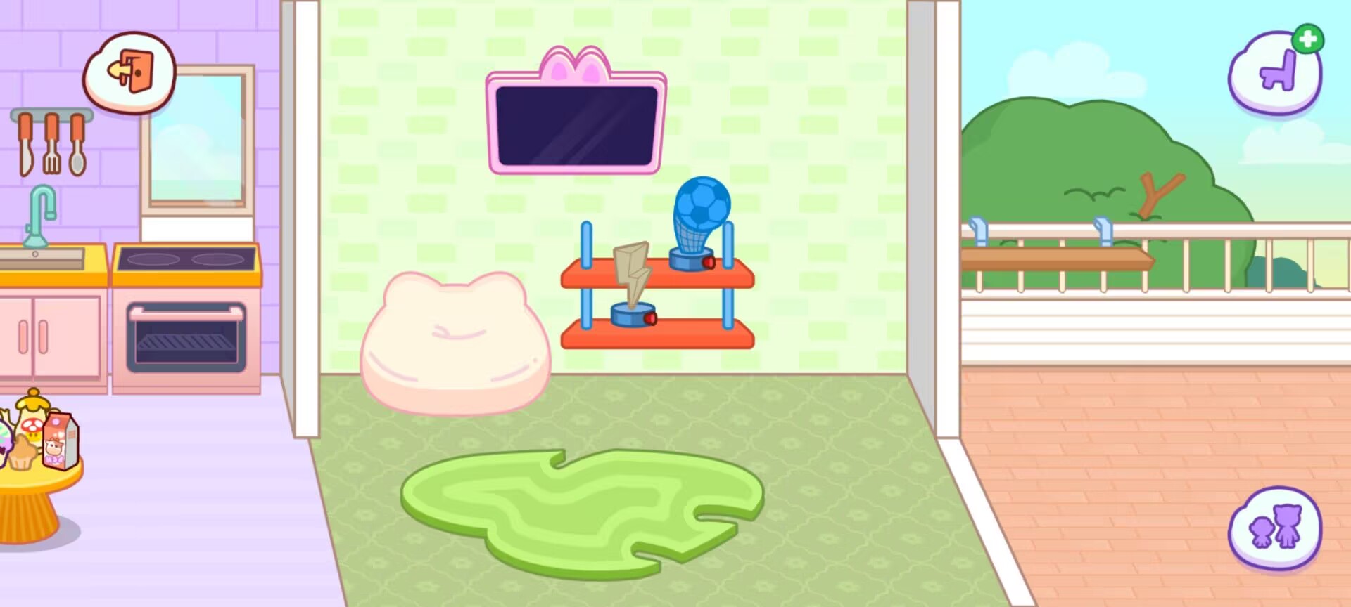 《汤姆猫小镇》安吉拉公寓装修方案