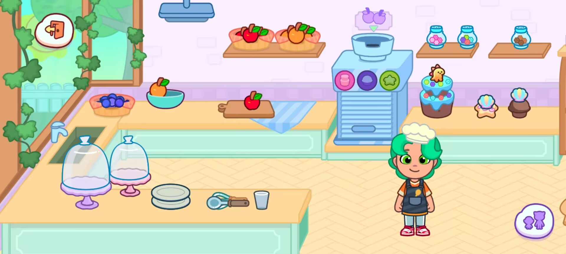 《汤姆猫小镇》面包店烘焙玩法