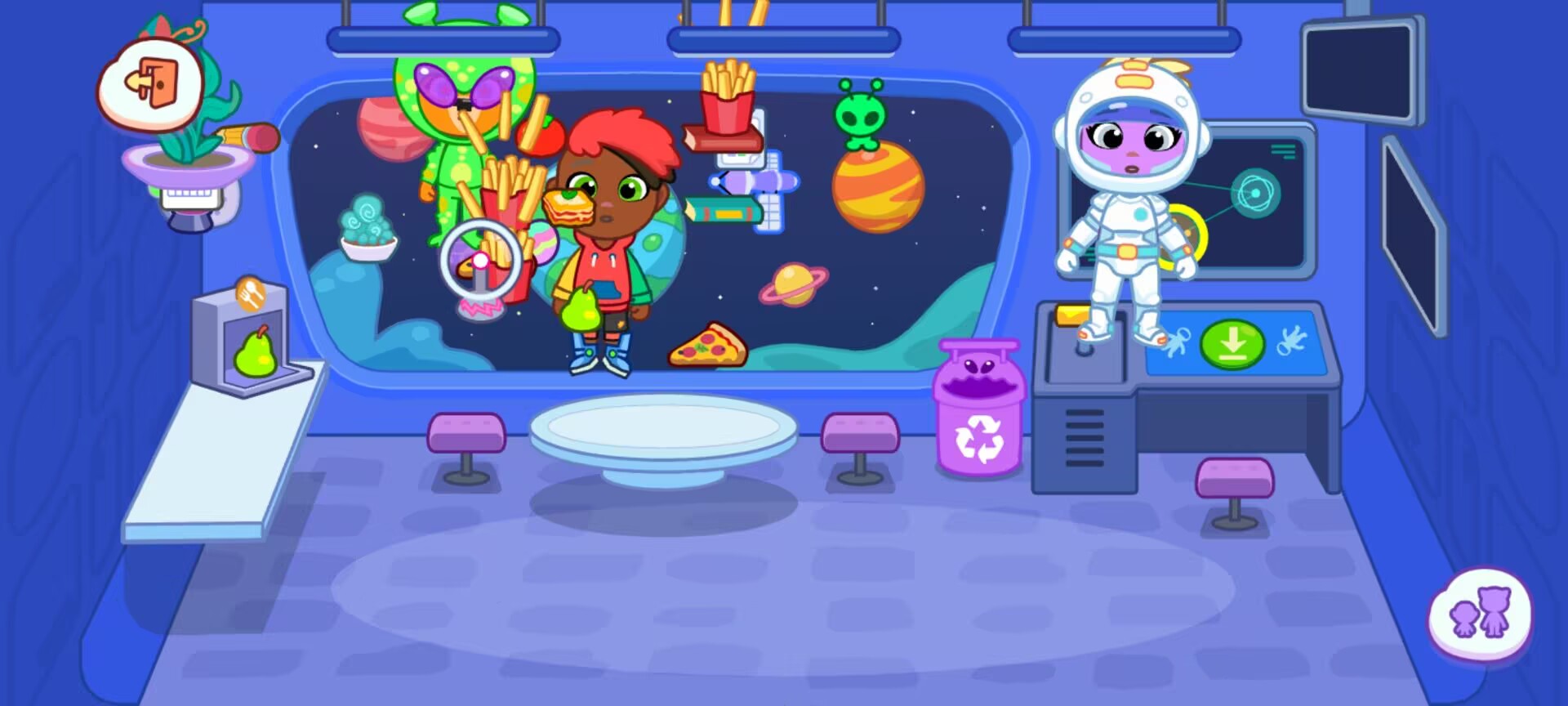 《汤姆猫小镇》太空宇宙冒险场景玩法