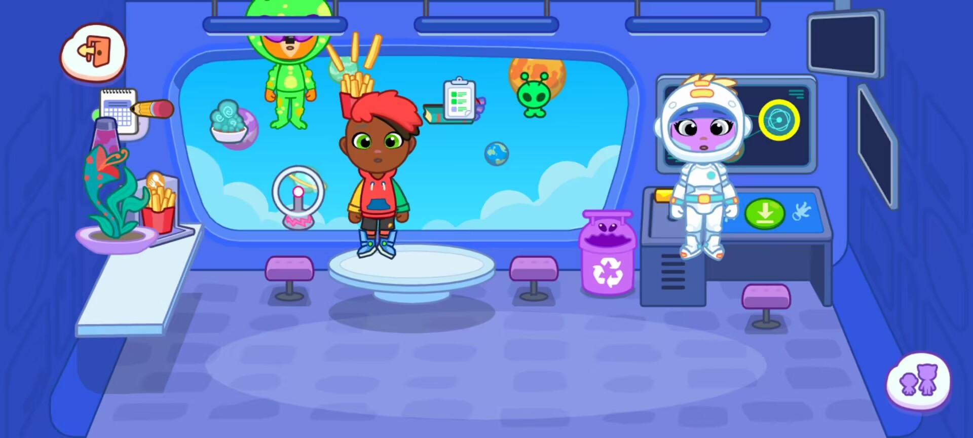 《汤姆猫小镇》太空宇宙冒险场景玩法