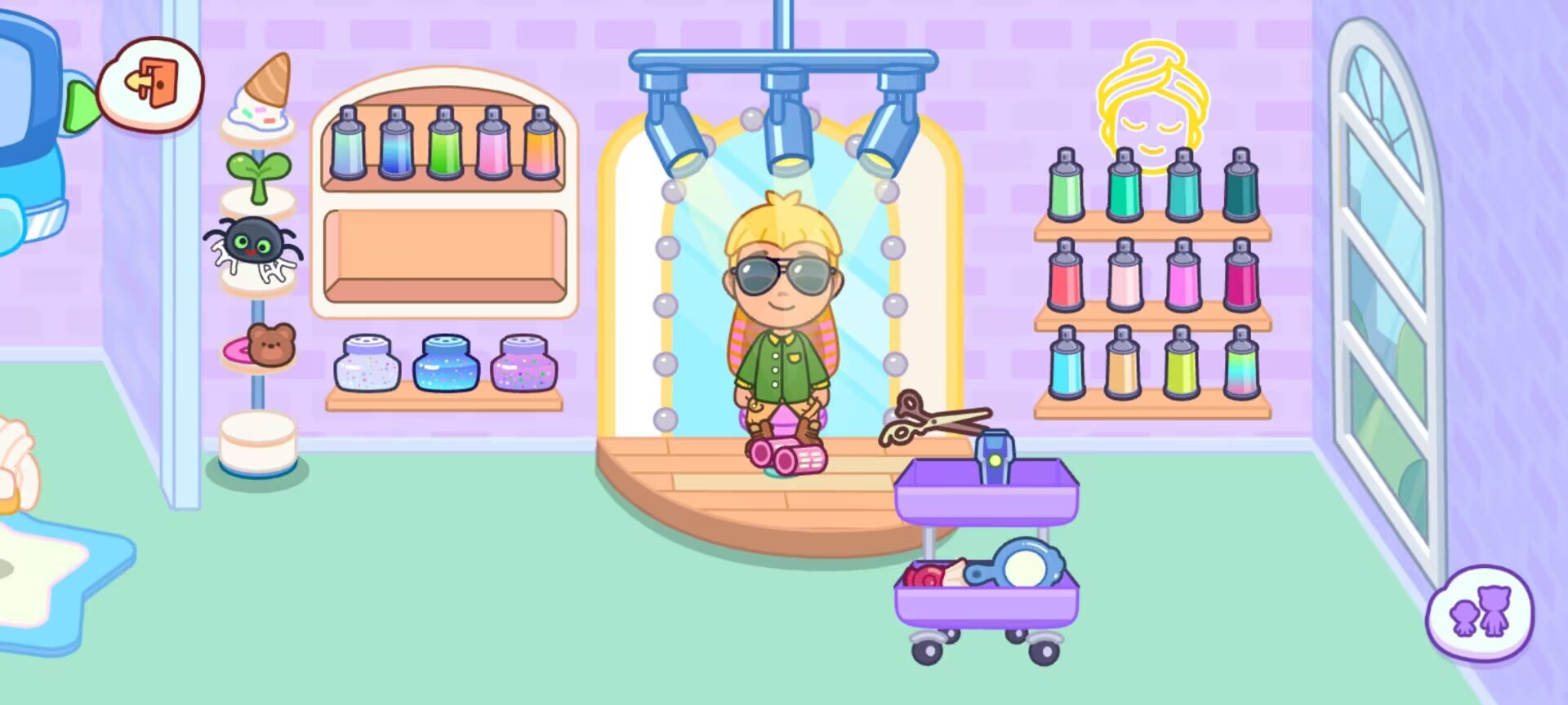 《汤姆猫小镇》发廊场景玩法