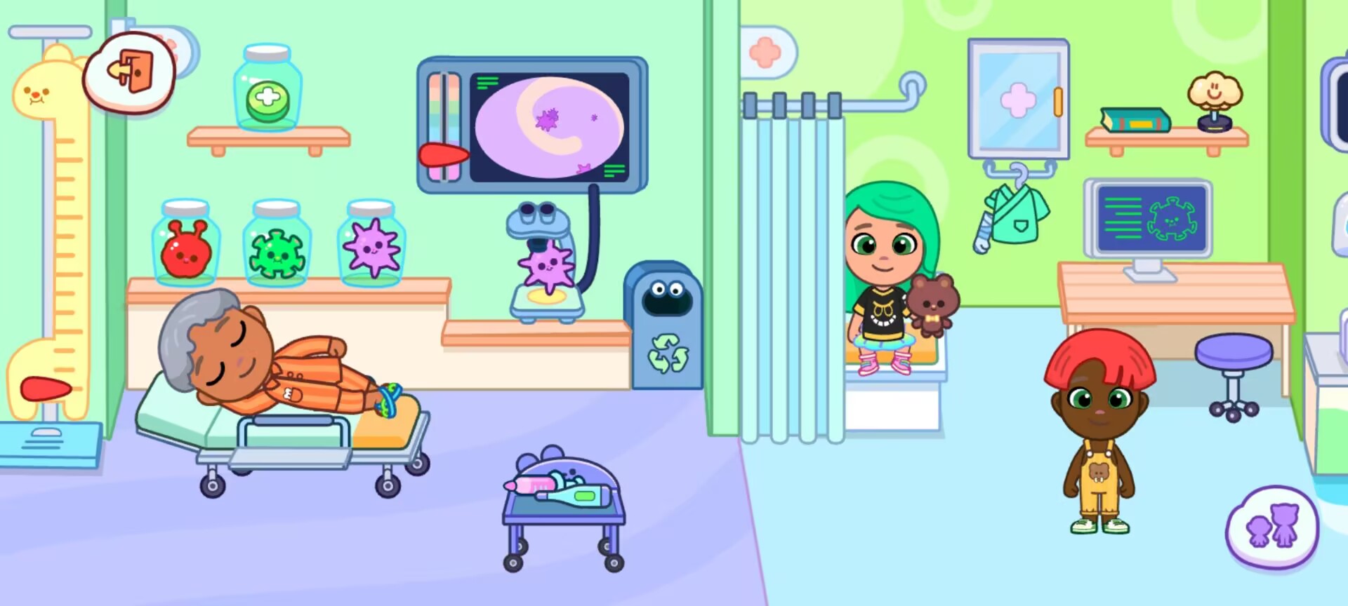 《汤姆猫小镇》医院场景日常玩法