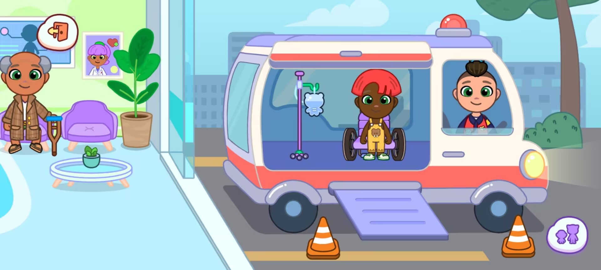 《汤姆猫小镇》医院场景日常玩法