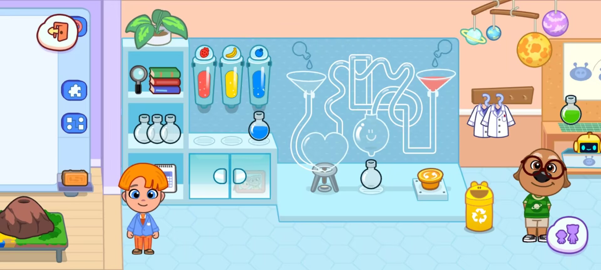 《汤姆猫小镇》学校场景探索玩法