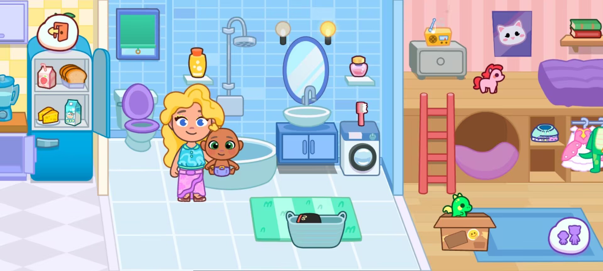 《汤姆猫小镇》家园场景玩法