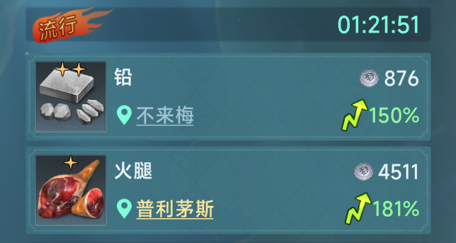 《大航海时代：传说》商业跑商路线推荐