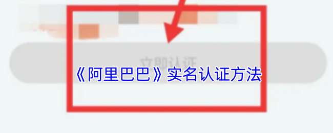 《阿里巴巴》实名认证方法