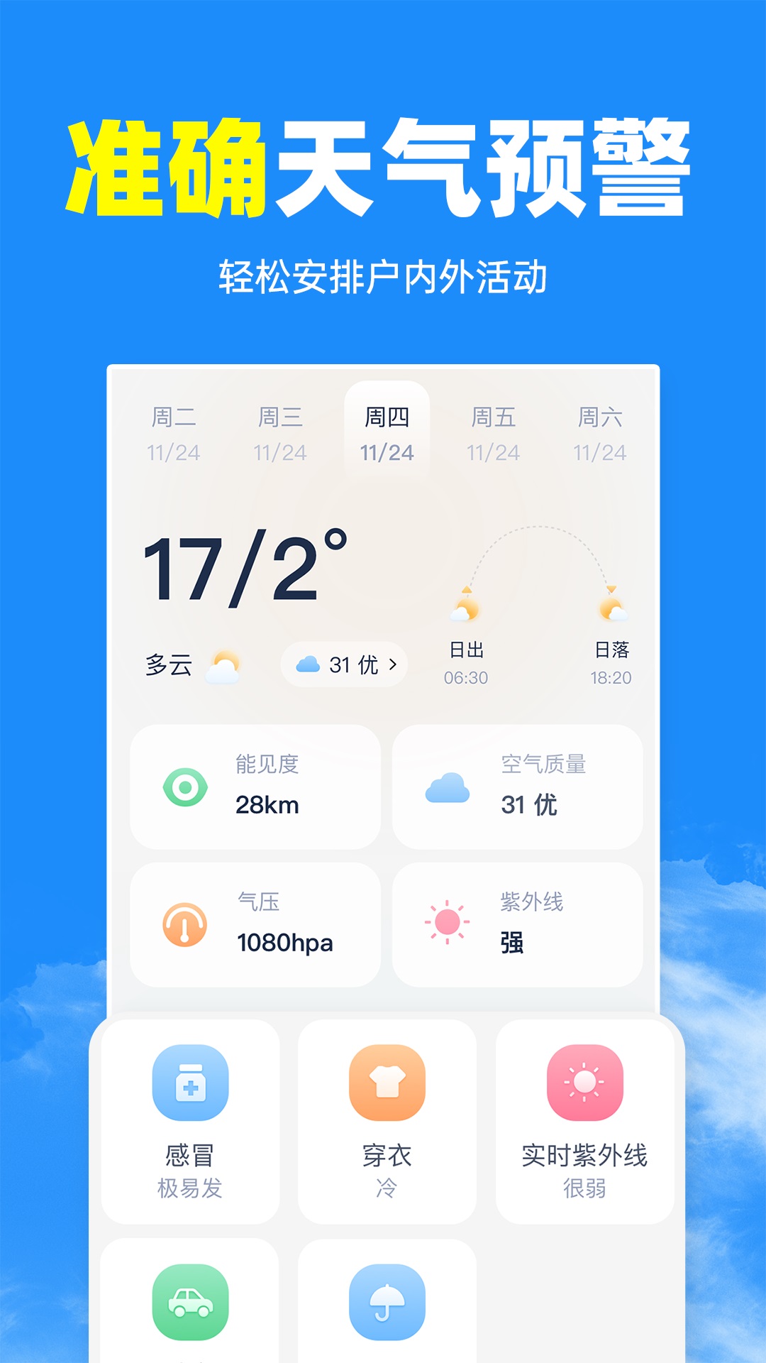 
天气准预报