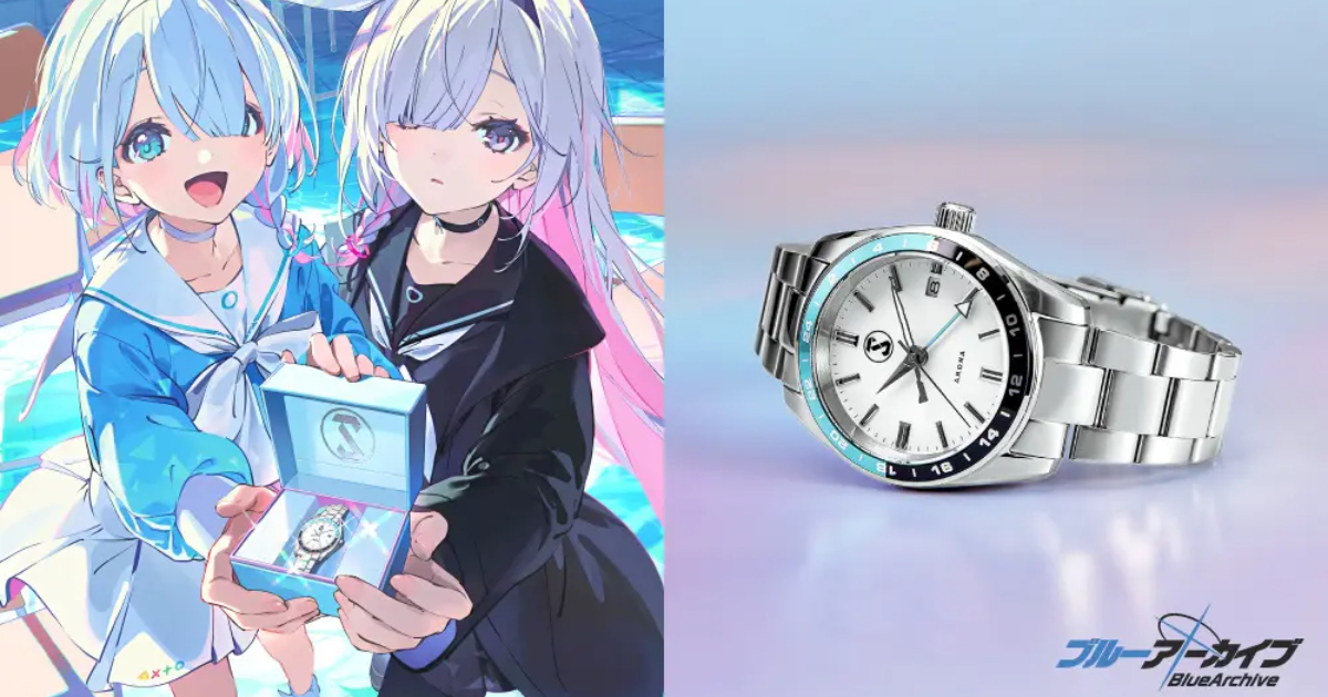 附赠限定款拭镜布！《蔚蓝档案》联名机械表明年推出