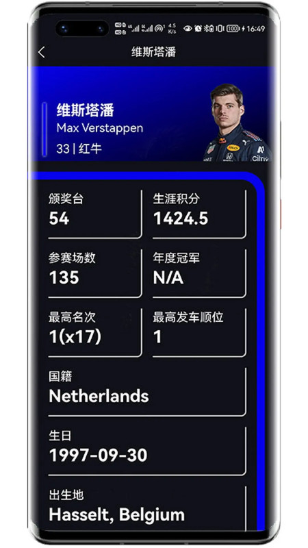 
F1赛程app