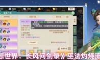 《梦想世界：长风问剑录》巫法灼烧流攻略
