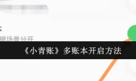 《小青账》多账本开启方法