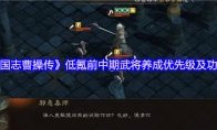 《新三国志曹操传》低氪前中期武将养成优先级及功能说明