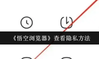 《悟空浏览器》查看隐私方法