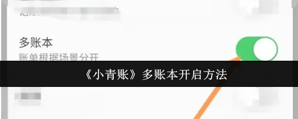 《小青账》多账本开启方法