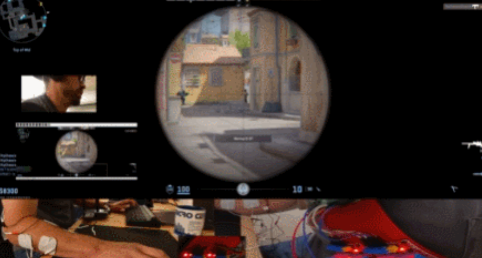 物理外挂已部署，油管博主通过电流控制手臂肌肉实现自动瞄准(图7)