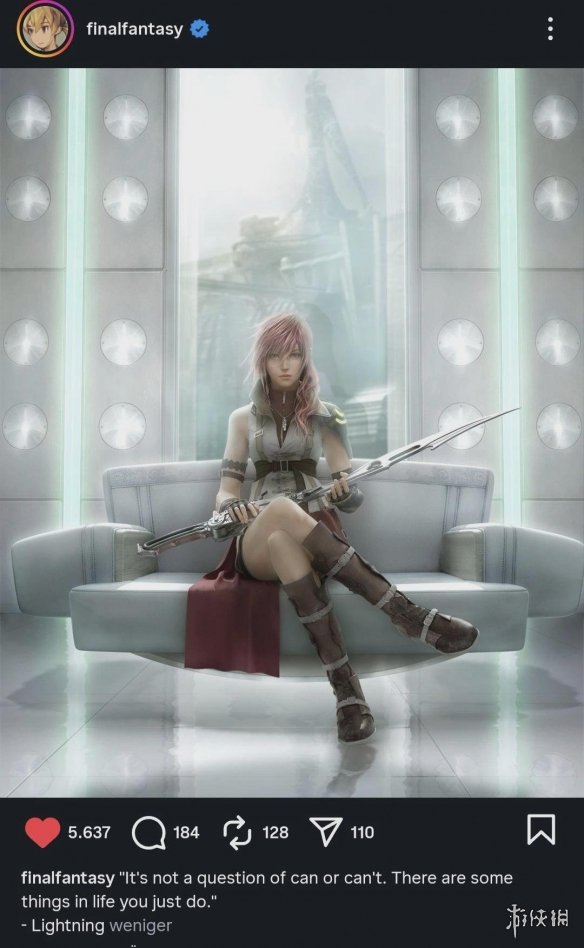 SE官方突发《最终幻想13》主角海报！重制版要来了？(图1)