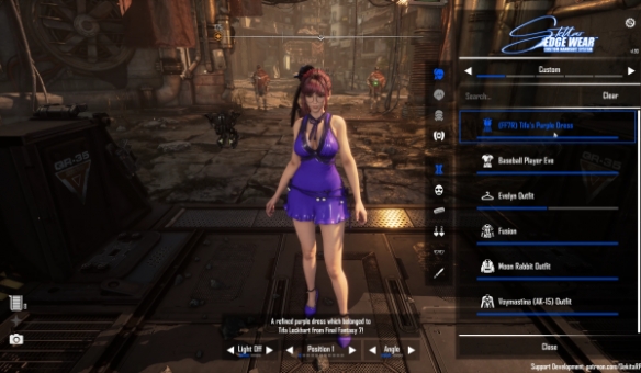 从米德加到未来都市！《剑星》蒂法MOD神还原标志性深V礼服(图8)