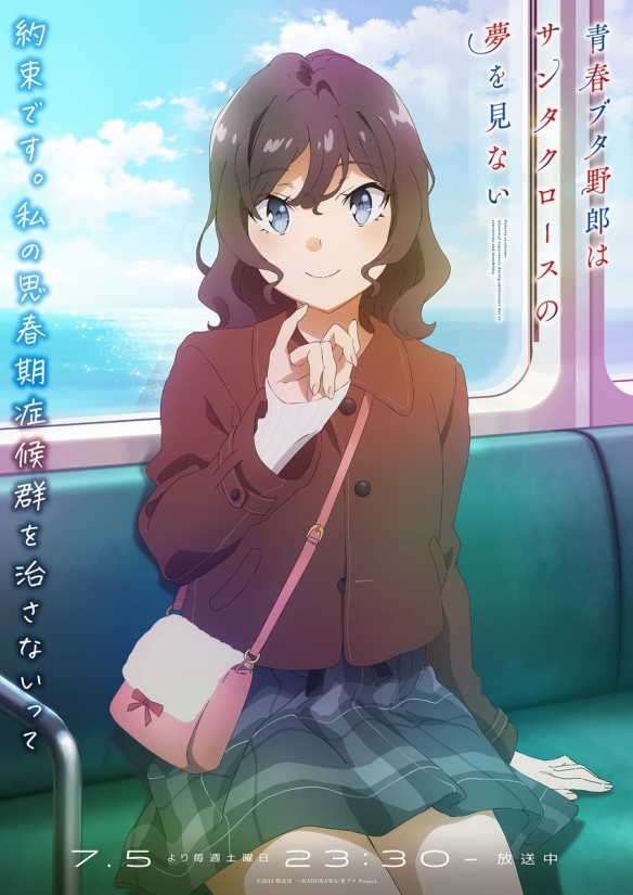 动画《青春猪头少年不会梦到圣诞服女郎》释出视觉图(图2)