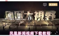  凤凰新闻视频下载教程