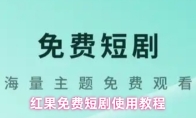 红果免费短剧使用教程