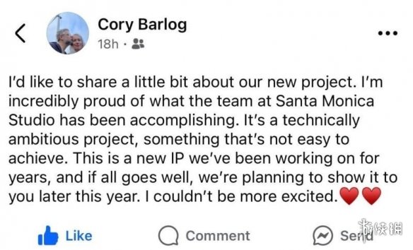 《战神》导演社交账号宣传新IP项目？索尼官方辟谣！(图2)