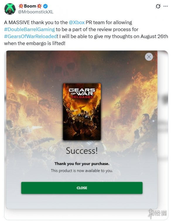 《战争机器:重装上阵》评分解禁日期曝光：发售日当天(图1)