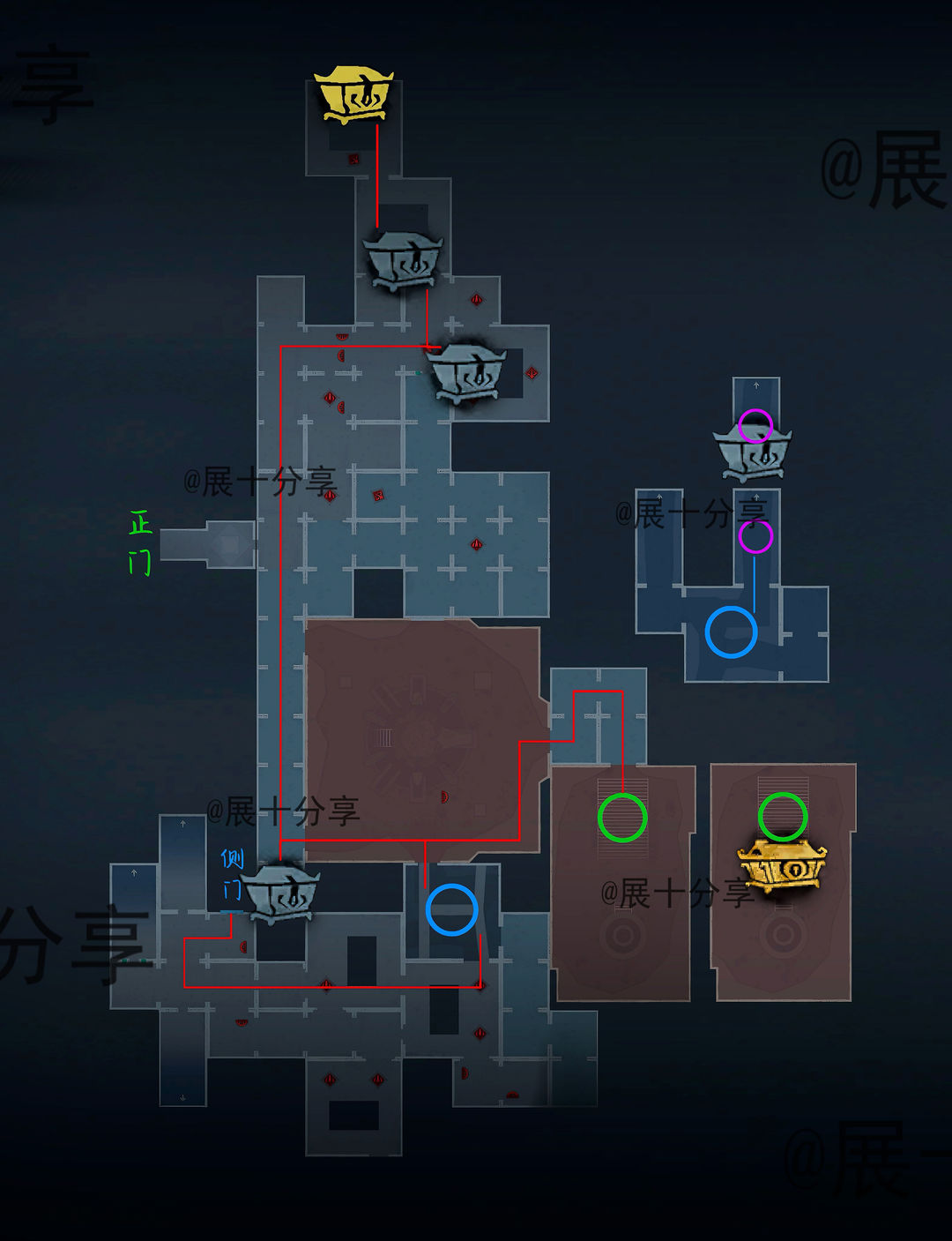 超自然行动组昆仑秘境极限侧门在【上】全地图小抄