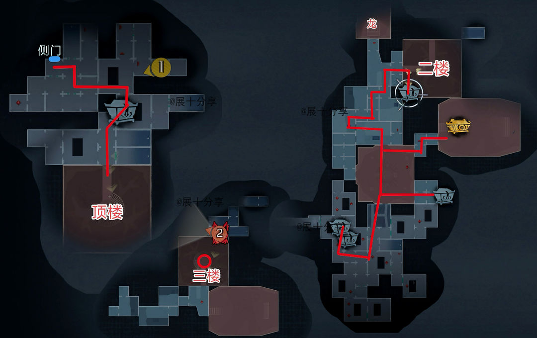 超自然行动组昆仑秘境极限侧门在【上】全地图小抄