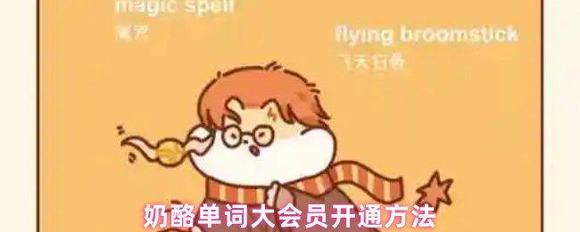 奶酪单词大会员开通方法