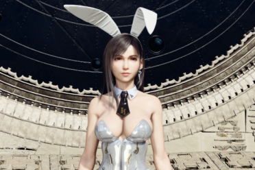 《FF7重生》蒂法海莉兔装MOD！动态耳尾+霓虹光效