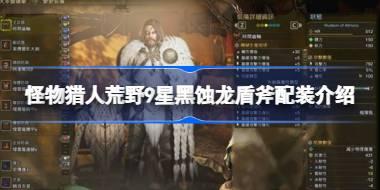 怪物猎人荒野9星黑蚀龙盾斧配装怎么配 怪物猎人荒野9星黑蚀龙盾斧配装介绍