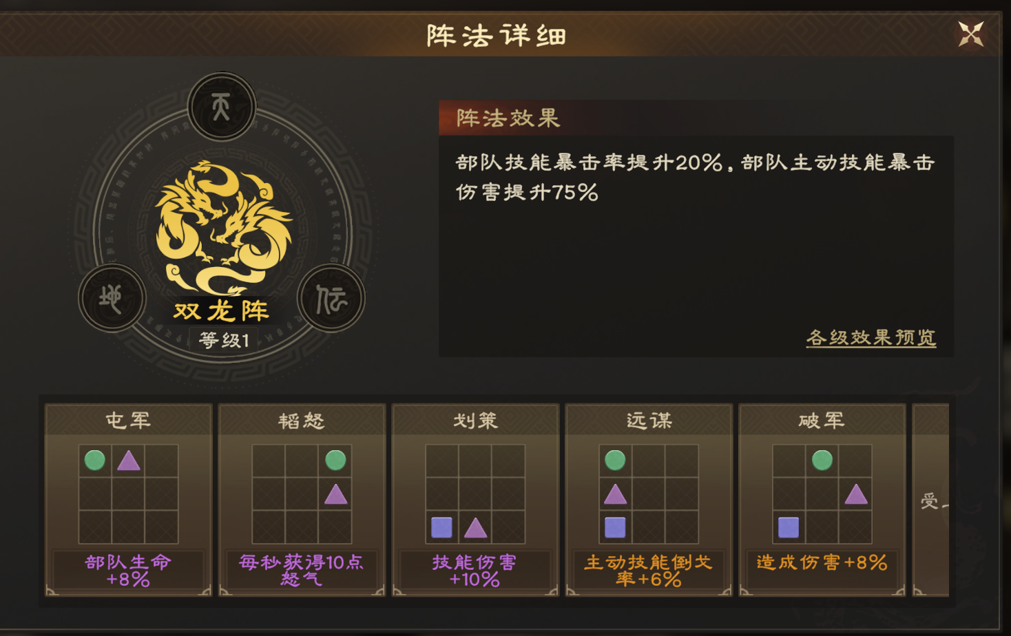 偃武阵法系统详解