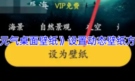 《元气桌面壁纸》设置动态壁纸方法