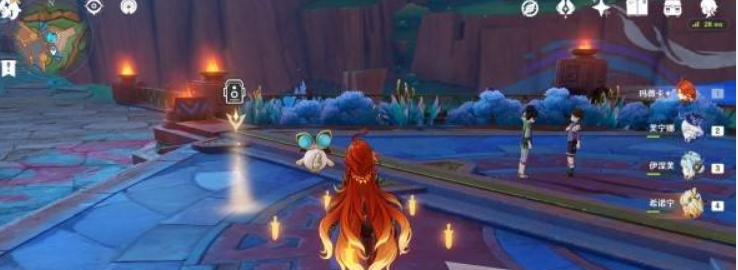 原神提瓦特忆画雪幕前事拍照位置