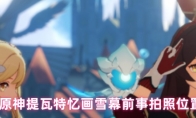 原神提瓦特忆画雪幕前事拍照位置