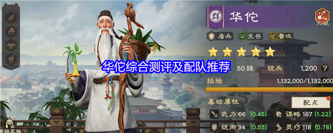 《偃武》华佗综合测评及配队推荐