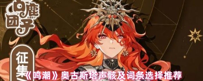 《鸣潮》奥古斯塔声骸及词条选择推荐(图1)