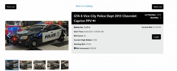 一辆警车上架拍卖平台：用于《GTA6》扫描 10美元起拍(图1)