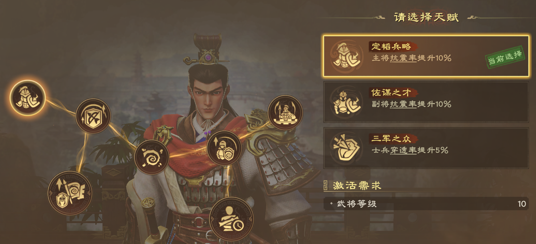 《偃武》周瑜天赋加点