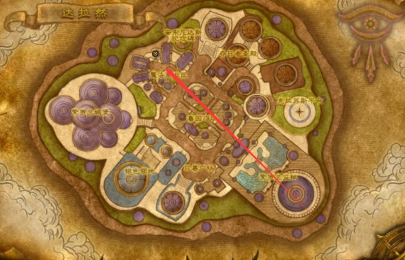 魔兽世界达拉然拍卖行位置分享1