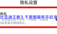《比亚迪王朝》千里眼服务开启方法